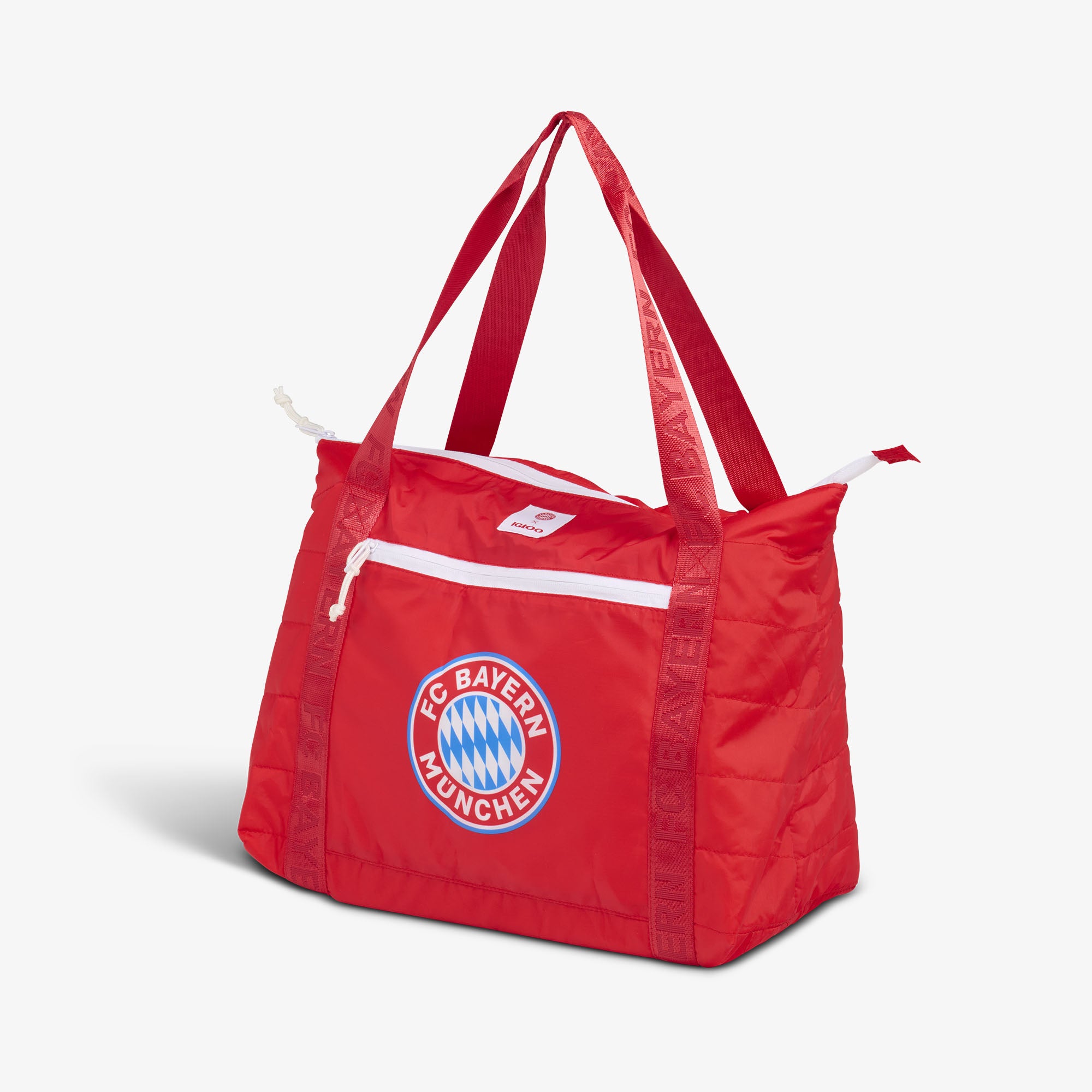 FC Bayern M??nchen Packable Puffer 20-Can Cooler Bag - Image 2